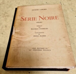 Livre Poèmes "Série Noire" de Jacques LANCIEN et Eaux fortes de Pedro FLORES