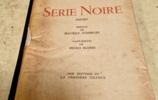 Livre Poèmes "Série Noire" de Jacques LANCIEN et Eaux fortes de Pedro FLORES