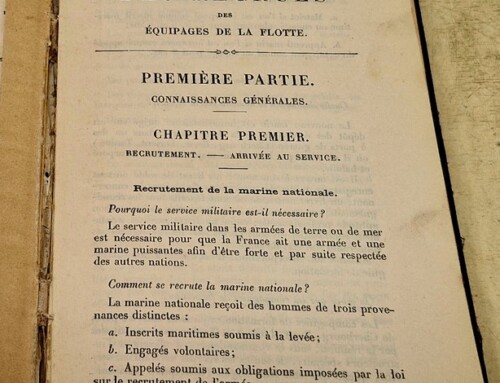Manuel des recrues des équipages de la flotte paru en 1915