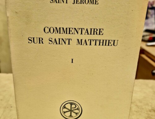 Livre « Commentaire sur St Matthieu » par Saint Jérome