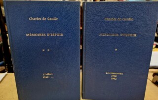 Tomes 1 & 2 de Mémoires d'Espoir de Charles De GAULLE