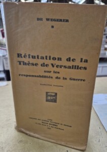 Livre "Réfutation de la thèse de Versailles sur les responsabilités de la guerre"