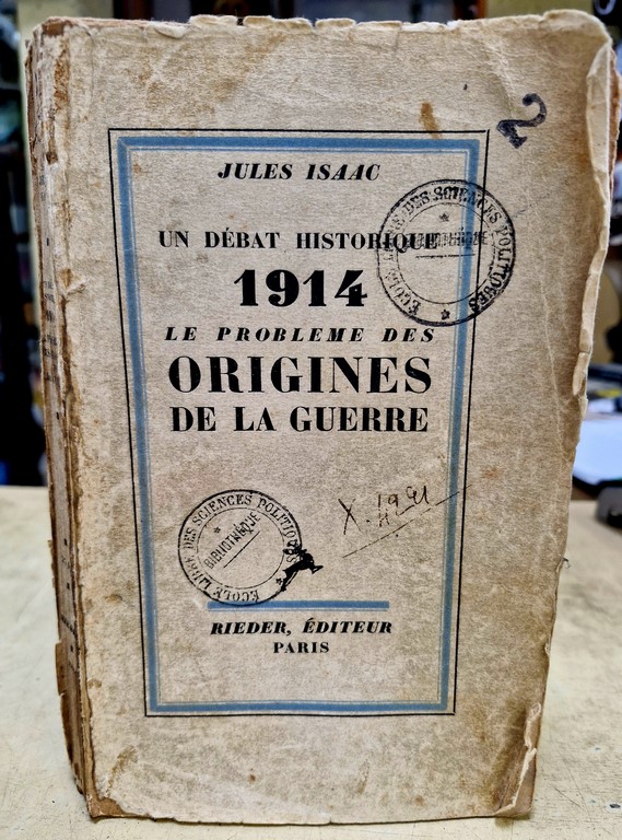Livre 1914 le problème des origines de la guerre