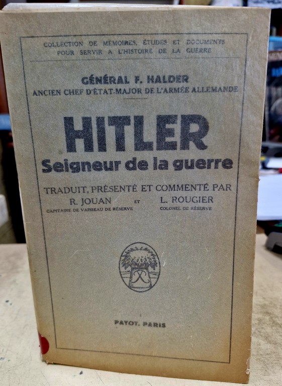 Livre "Hitler seigneur de la guerre" paru en 1950