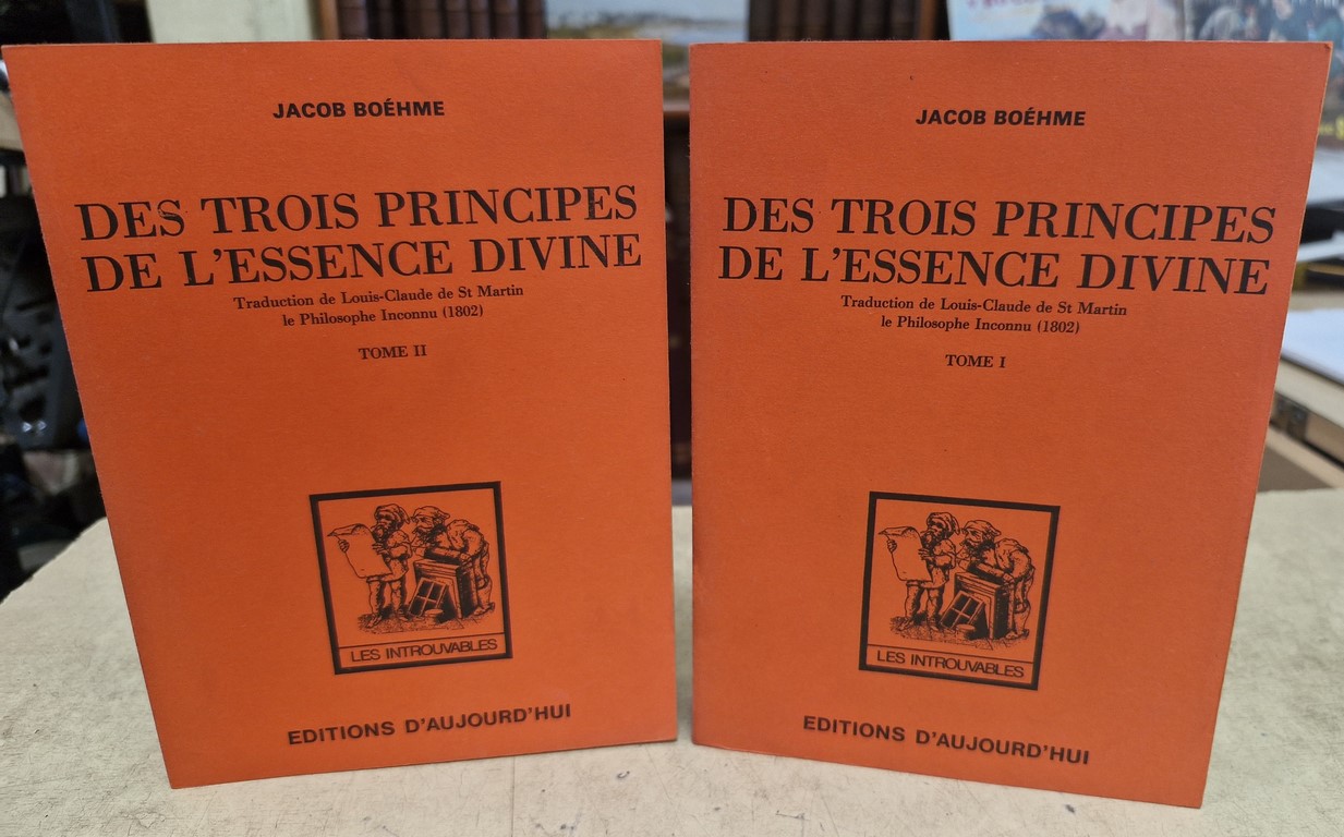 Livres "Des Trois Principes de l'Essence Divine" en 2 tomes