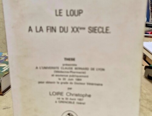 Thèse vétérinaire sur « Le Loup à la fin du XXème »