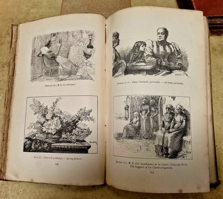 Livre recueil salon des artistes de la fin XIXème