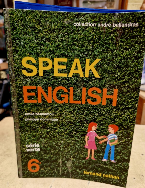 Manuel scolaire "Speak English" avec le cache