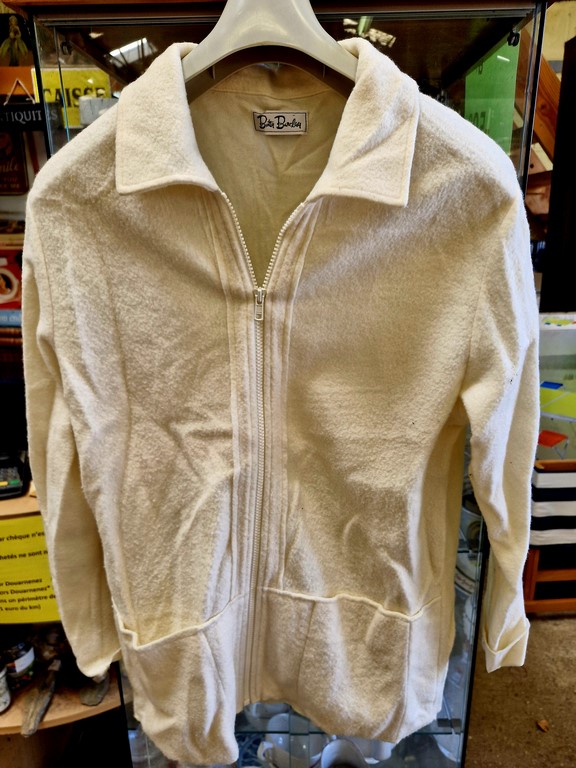 veste beige en laine