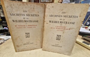 Livres Archives Secrètes de la Wilhelstrasse