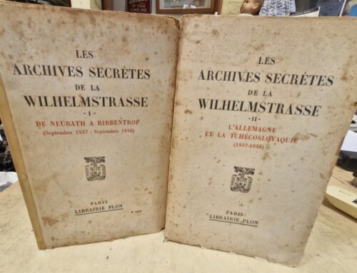 Livres Archives Secrètes de la Wilhelstrasse