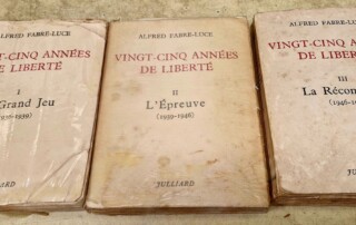 Livres en 3 volumes "Vingt-cinq années de liberté"