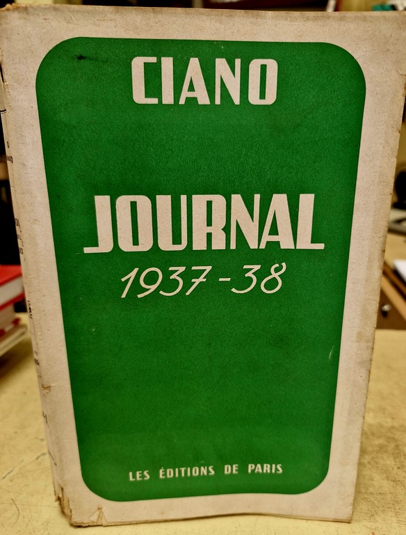 Livre Journal 1937-1938 par CIANO