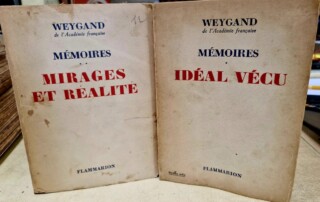 Livre de WEYGAND "MEMOIRES" tomes 1&2