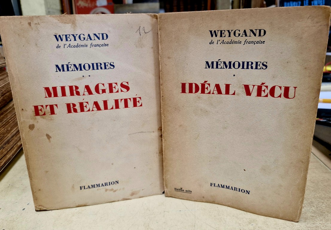 Livre de WEYGAND "MEMOIRES" tomes 1&2