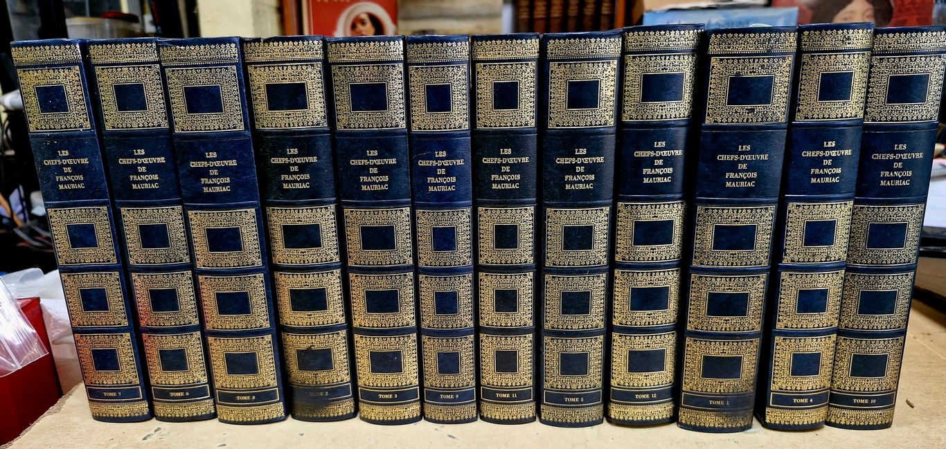 Livres reliés de François MAURIAC volumes de 1 à 12