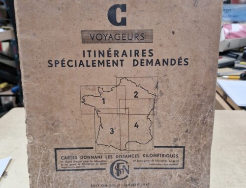 Tableau C voyageurs itinéraires SNCF 1947