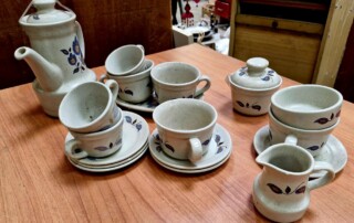 Service à café en grès modèle Sologne de St Amand