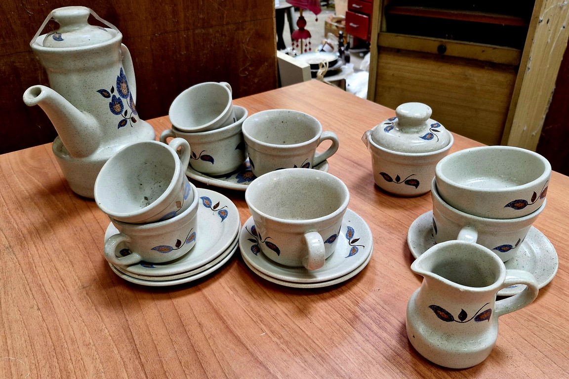 Service à café en grès modèle Sologne de St Amand