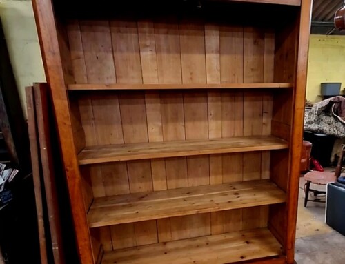 Armoire étagère en merisier